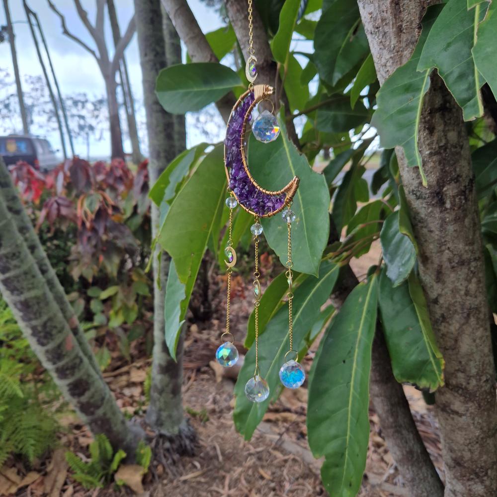 Amethyst Sun & Moon Catcher