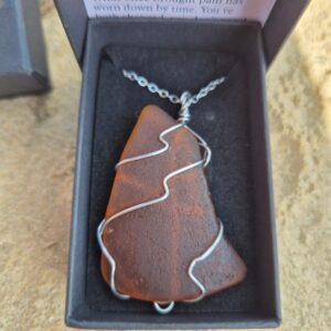 Bottle Brown sea glass