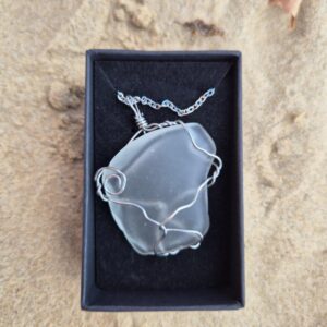 crystal clear sea glass jewellery