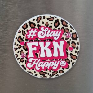 Leopard Skin Fridge magnet #stayfknhappy